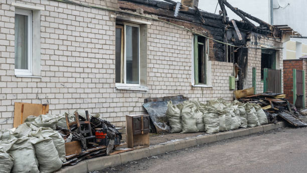 Professional Fire Damage Removal technician working in North Richland Hills, TX
